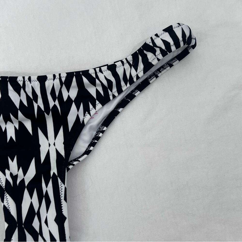 Victoria’s Secret The Classic Itsy Bikini Bottom Geometric Print Ruched Sz S - Picture 4 of 8